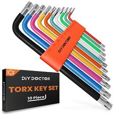Torx Key Set Allen Star Torque Long Handle Wrench Hex Extra Security T10 to T50
