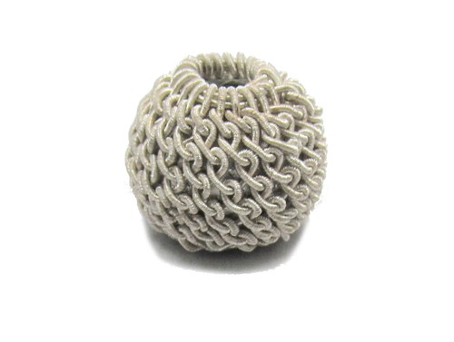 Ball top silver crochet - top,