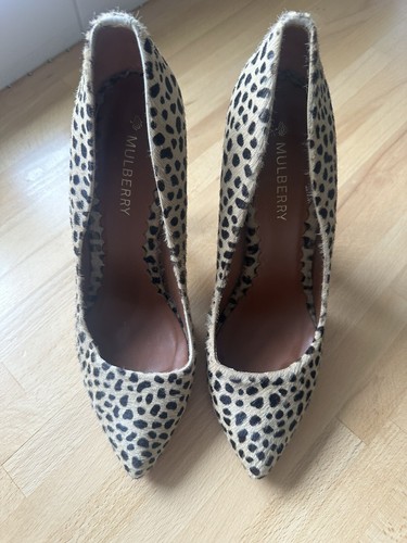 Mulberry leopard print heels - mulberry,