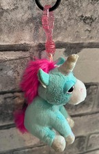  Russ Plush Blue Unicorn Soft Toy Lil Peepers Twinkle Key Clip