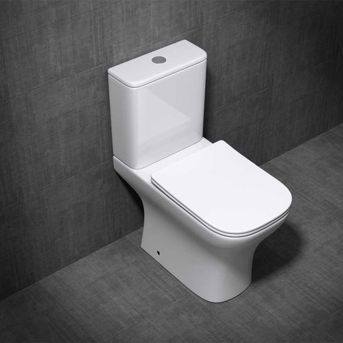 Toilet pan and cistern - toilet, ceramic