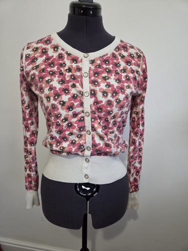 Poppy print cardigan - poppy,