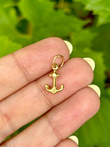 Vintage 9ct yellow - 9ct, anchor