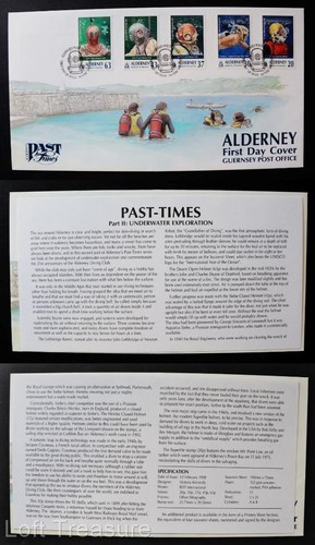 Alderney stamps past times - alderney,