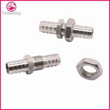 Hose Barb Bulkhead Stainless Steel Barbed Tube Pipe Fitting Coupler Connector
