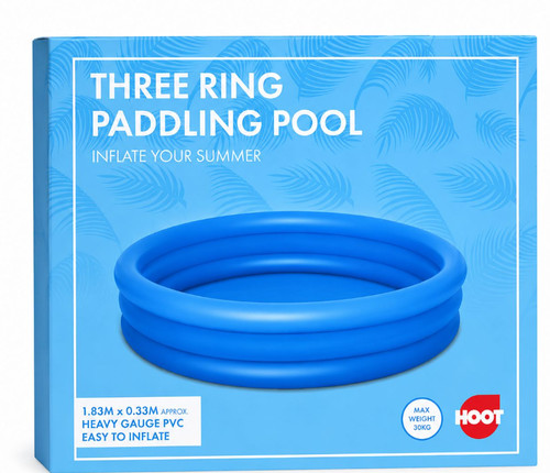 Three ring inflatable paddling - ring,