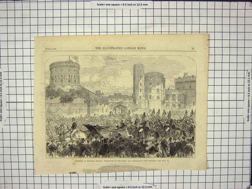 Original old antique print - original,