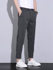 Black Grey Pinstripe Trouser