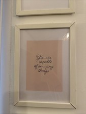 White Ikea Frame With Artwork