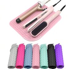 Premium Heat Resistant Silicone Mat/Pouch for Hair Straighteners & Curling Irons