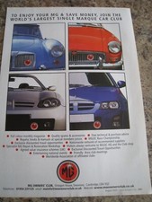MG OWNERS CLUB SINGLE MARQUE