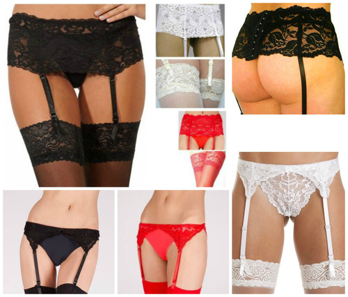 Suspender belt wide deep - suspender,