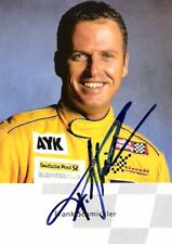 Frank Schmickler (Porsche Supercup) SIGNED 1999 Porsche promo card 