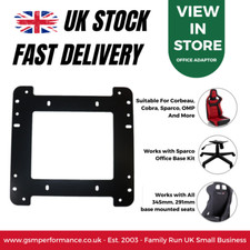 Office Chair Steel Adaptor Plate For Sparco/Cobra/Corbeau Reclining Sports Seats