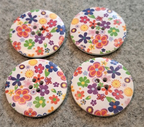 Wooden round patterned - round,