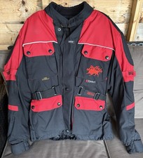 Buffalo Black /Red Fabric Motorcycle Jacket Coat Size XS 36inch chest. Worn Once