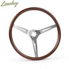 Classic Split Screen Flat 4 Deluxe GT Wood Rim Steering Wheel 14" VW