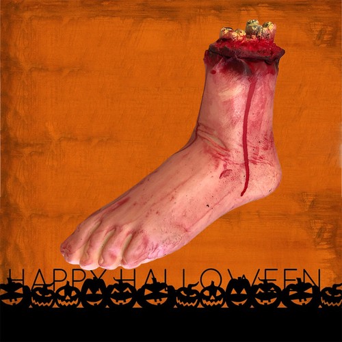 Bloody feet halloween body - bloody,