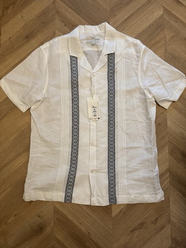White linen shirt - m&s,