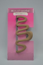 Brush Works Wave Claw hair clip in beige colour
