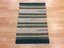 Striped Blue Green Handloomed