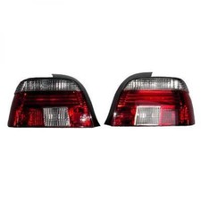 Back Rear Tail Lights Pair Set Crystal Clear Red White For BMW E39 95-00