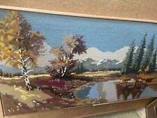 Framed completed vintage