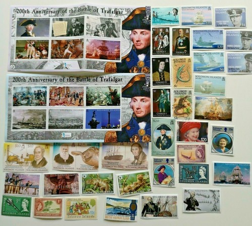 British solomon islands stamps - solomon,