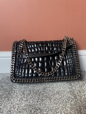 Zara black silver chain - zara,