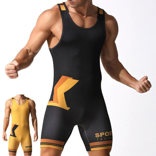 Mens stretch singlet wrestling - mens,