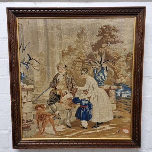 Antique 19thc woolwork - antique,