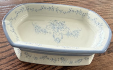 Blue flowered soap dish - , ||