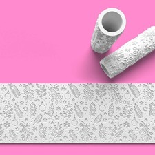 Christmas Pine & Bow Textured