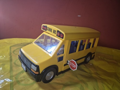 Playmobil school bus and - school,