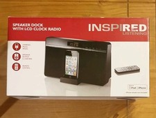 Inspired Speaker Dock With LCD Clock Radio For Iphone (S5)