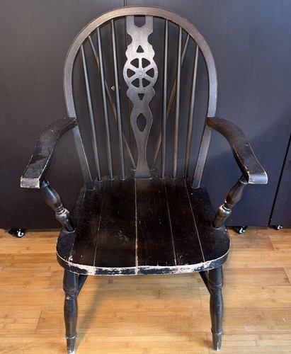 Wheelback windsor chair with - wheelback,