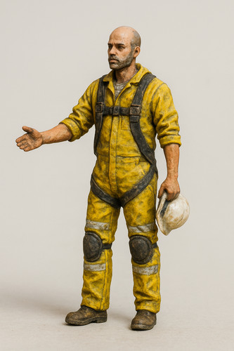 Tg58 unpainted tug - unpainted, crew