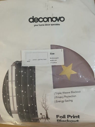 Deconovo foil print blackout - deconovo,