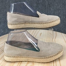 Dr. Scholls Shoes Womens 7 M Find Me Espadrille Loafers Gray Perforated Casual