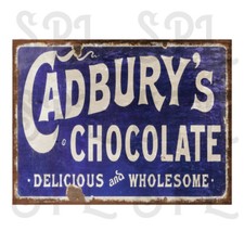Cadbury's Chocolate Retro replica vintage style metal tin sign/plaque HOME Decor