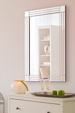 Large Mirror Wall Silver Triple Bevelled Venetian 3Ft X 2Ft 90cm X 60cm