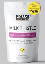 Milk Thistle Tablets | High Strength 4,000mg 120 Silymarin Tablets Liver UK MADE