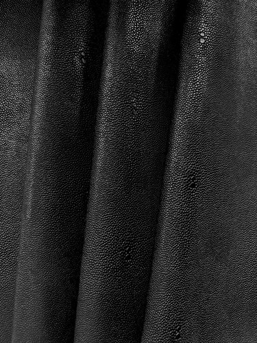 Black shagreen faux - black,