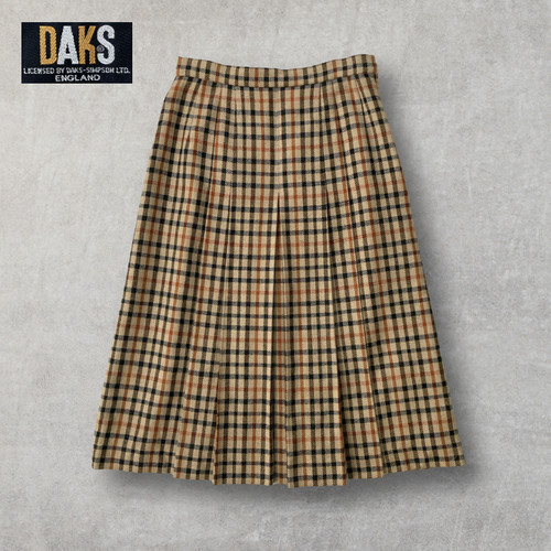 Daks vintage plaid - box, pleat