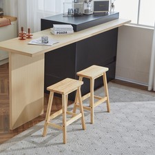 Bar Stools Set of 2, Saddle