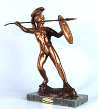 ACHILLES BRONZED METAL STATUE