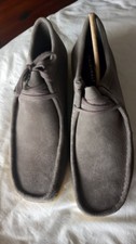 Clarks Wallabee Grey. Uk 10 Brand New.  Boxed With Original Paperwork