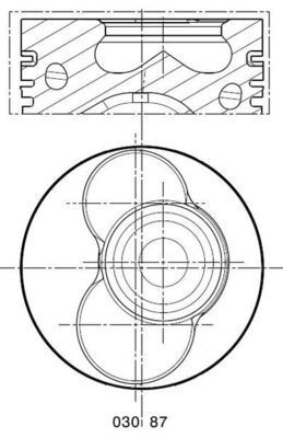 Fits mahle 030 00 - 030, 87