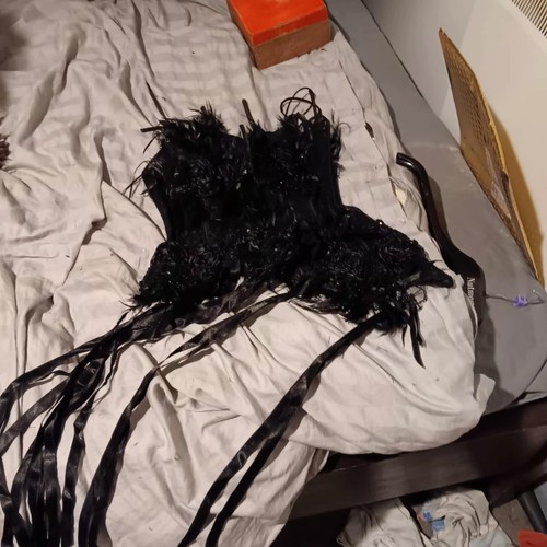 Gothic punk feather - gothic,