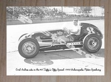 Historic Emil Andres in the #8 Tuffy's Offy Special 1948 Indy 500 Postcard